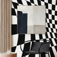 3D Illusion Waves Wall Mural for Use as Decoration in the Hallway