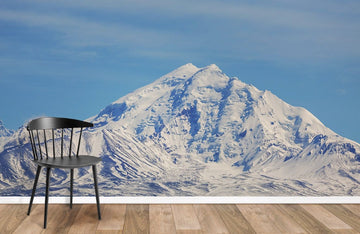Serene Snowcapped Mountain Mural Wallpaper