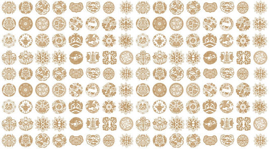custom Paper-cut patterns wallpaper mural for room decor