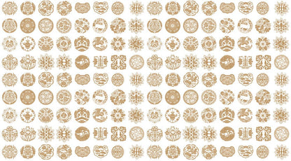 custom Paper-cut patterns wallpaper mural for room decor