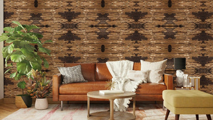 Abstract Gold Brush Stroke Wallpaper for Wall in living room