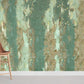 Green Peeling Off Wallpaper Mural