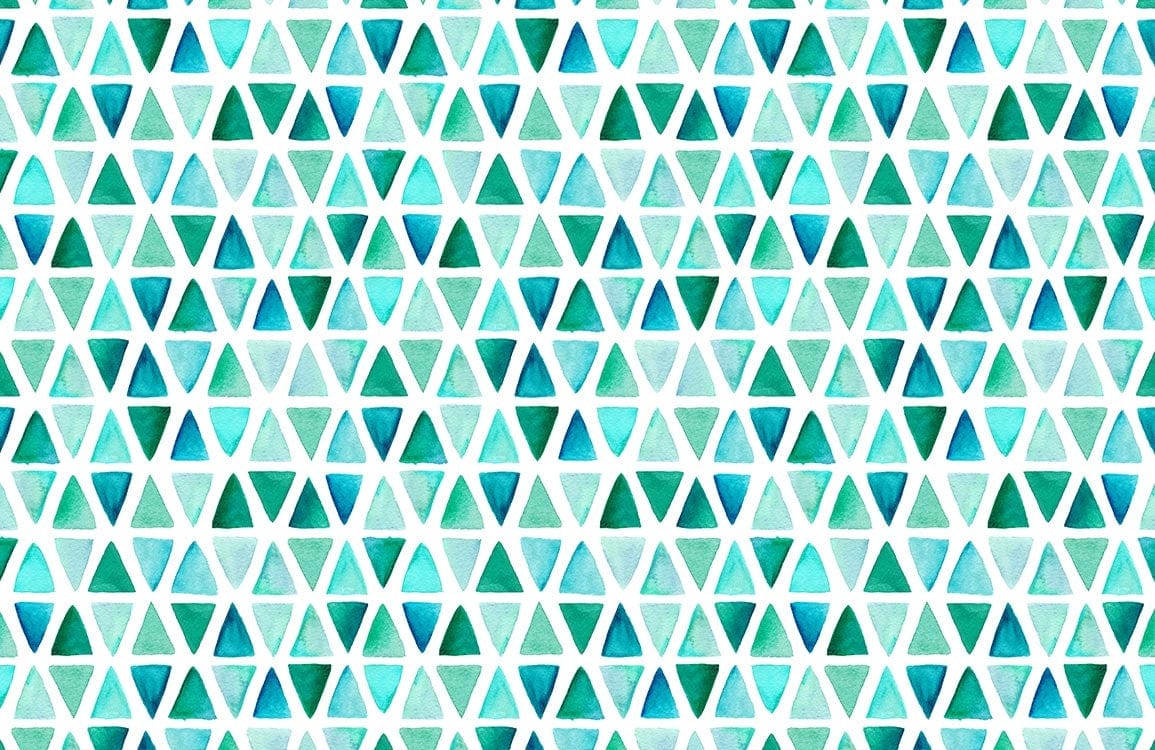 Carta da parati moderna geometrica triangolo teal