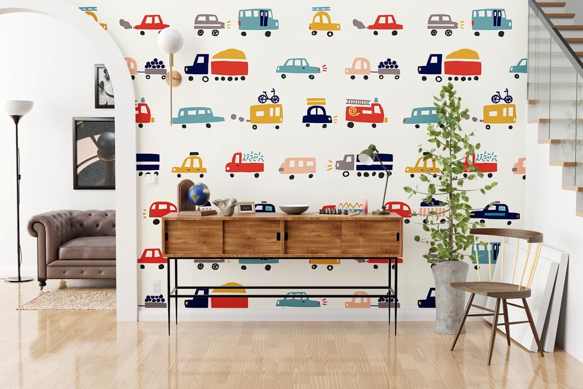 Colorful Pattern Mural Wallpaper For kids Room