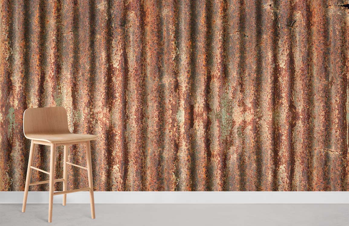 Algam Rust Industrial effect Wall Mural for Room decor