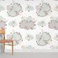 Twin Hippos' happy life Carrtoon Wallpaper Room Decoration Idea