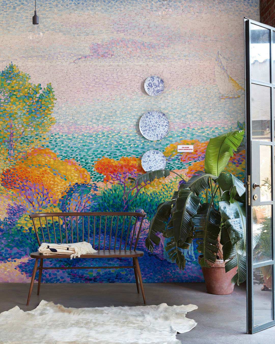 Colorful Painting Wallpaper Mural Design