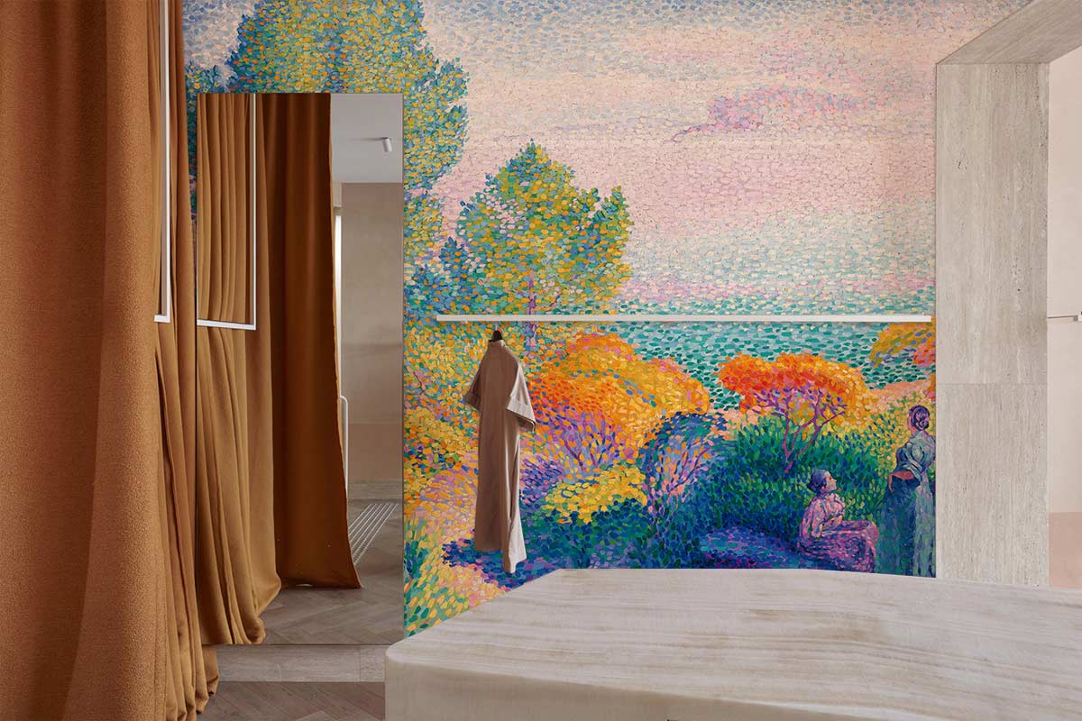 Women By the Shore Wall Mural Design