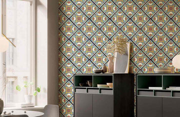 Vintage Geometric Boho Mural Wallpaper