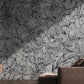 Abstract Wall Mural with Curving Lines for the Home