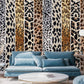 Wallpaper murals with animal hair for use as home décor