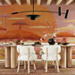 Baobab and Sunset Clouds Wallpaper Mural Added to the Dining Room of Rome's Decor