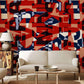 colorful letters pattern wallpaper for home