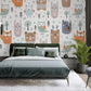 wallpaper with a variety of cartoon animals