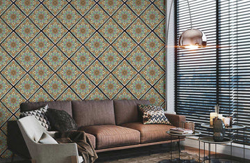 Gold Geometric Luxury Modern Mural Wallpaper