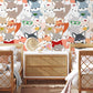 beautiful fox wallpaper mural created for child's room