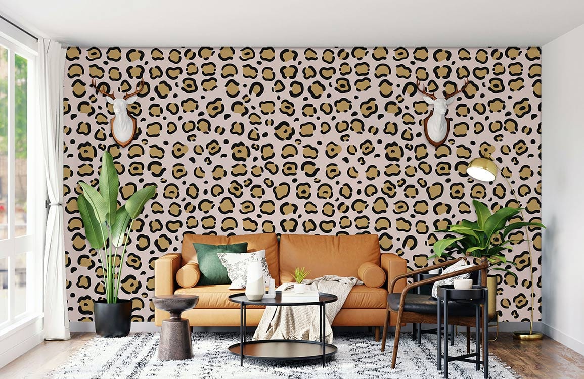 dreadful fear wallpaper mural featuring a fur design for the living room decor