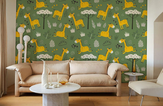 children's wallpaper in the form of cartoon animals