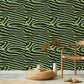 Green fur art deco wallpaper mrual for use in the decorating of homes and hallways