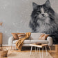 3D cat animal wallpaper mural for living room