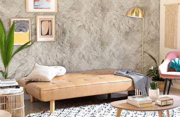Luxurious Grey Faux Fur Mural Wallpaper
