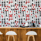 wall art design pattern of poker donomies