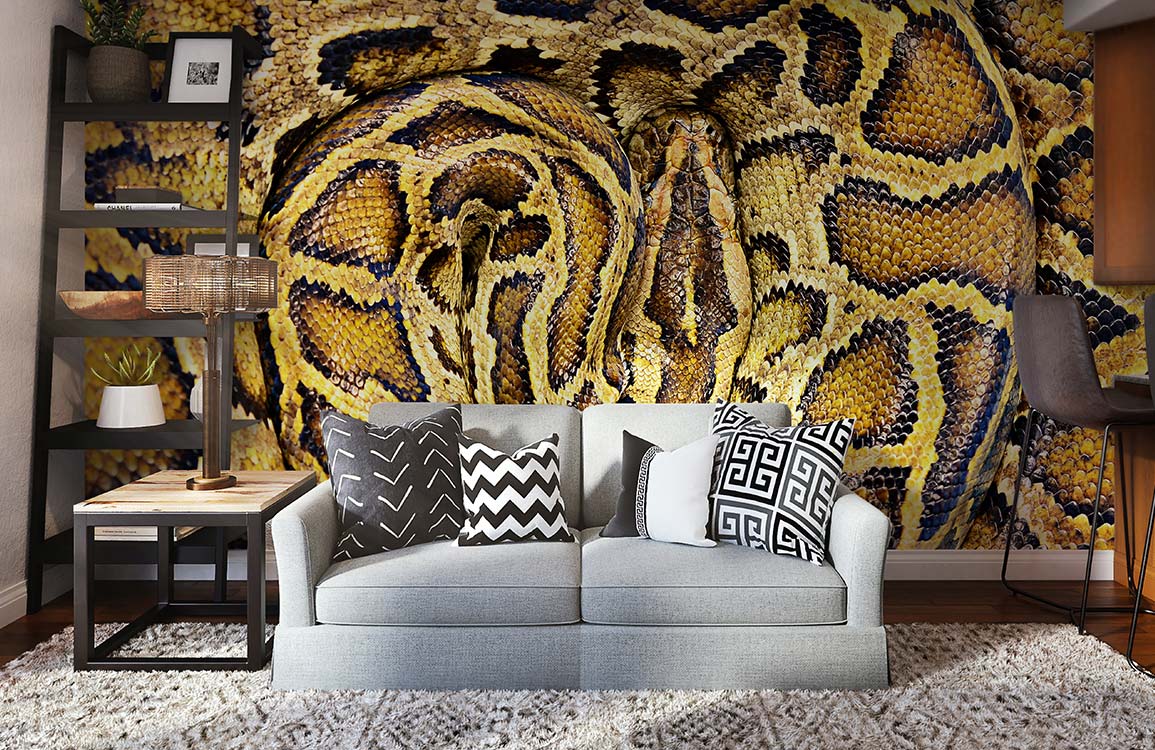 Exotic Python Skin Pattern Mural Wallpaper | Ever Wallpaper – Everwallpaper