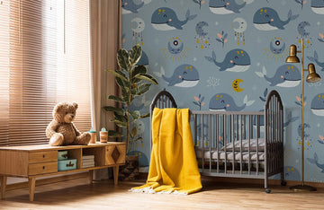 Verspielt Ocean Tier Kinderzimmer Wandmurals