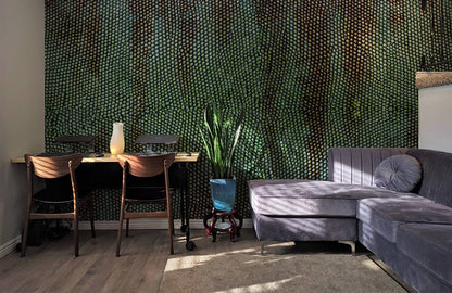 Animal wallpaper made of jasper snake skin, decorated with it, used for decorating rooms