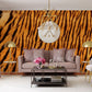 a living room wallpaper made of fur from several exotic animals