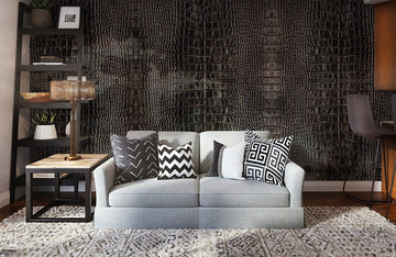 Luxury Crocodile Skin Textured Mural Wallpaper