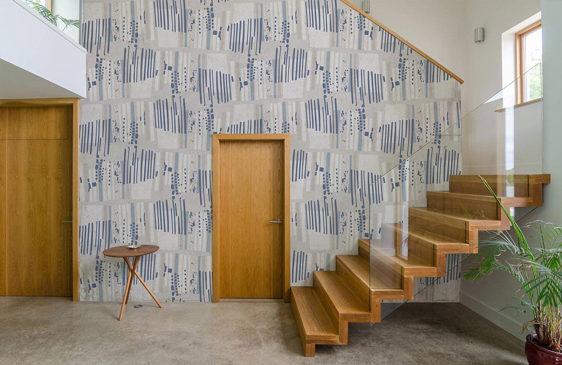 wallpaper with a distinctive texture and pattern for the space