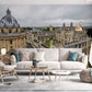 Wallpaper mural featuring the University of Oxford for use as a Decoration in the Living Room