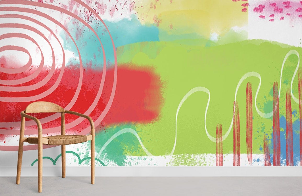 Colorful Abstract Art Wallpaper Mural