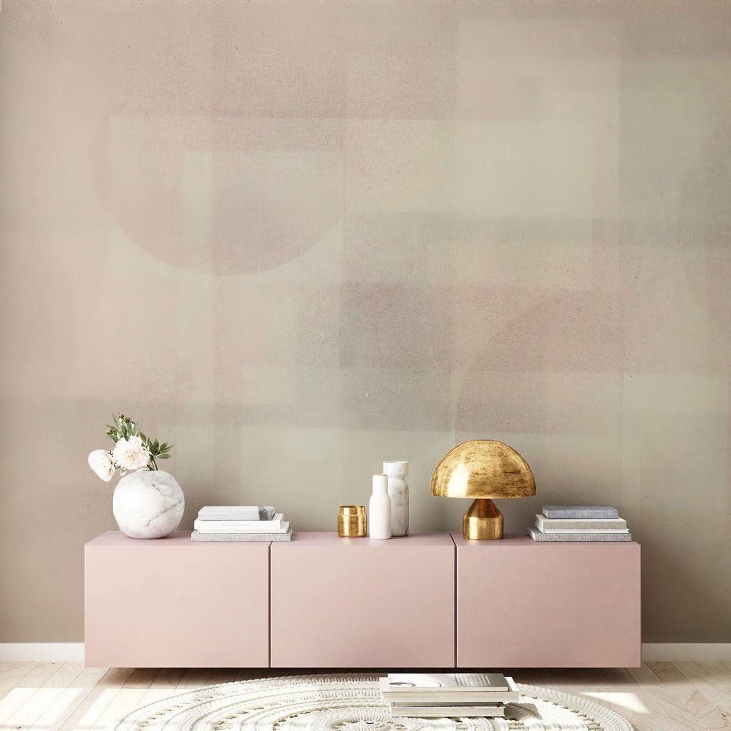 pastel abstract art decor geometric wallpaper custom design