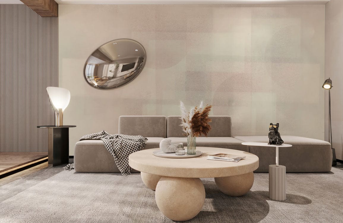 pastel abstract art decor wallpaper mural living room decor