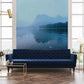 Decorate your living room with this wallpaper mural with an ambiguous mountain scene and landscapes.
