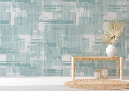green lines texture wall mural art deco