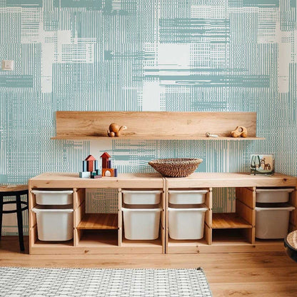 green lines texture wall mural art deco for kitchen