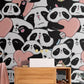 Lovely Panda Wallpaper Mural Design