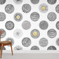 Various Circles Pattern Wallpaper Mural