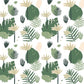Various Leaves Green Wallpaper Custom Art Design