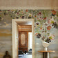 floral pattern artistic wallpaper design for the living room