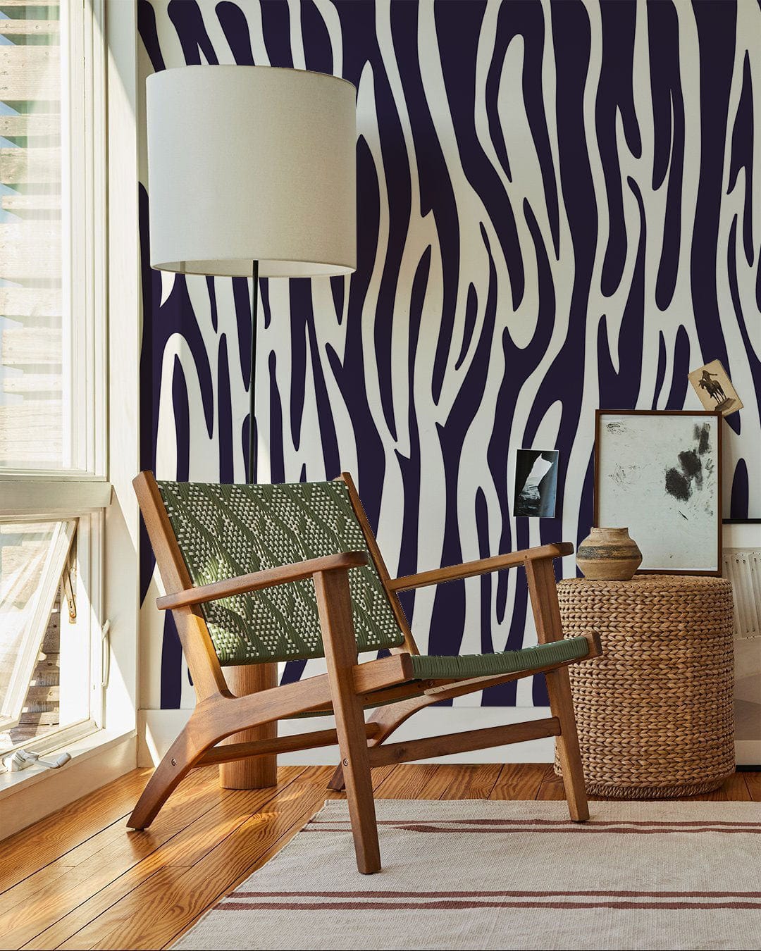 similar to a zebra stripe animal skin wallpaper mural for use in the living room dcor