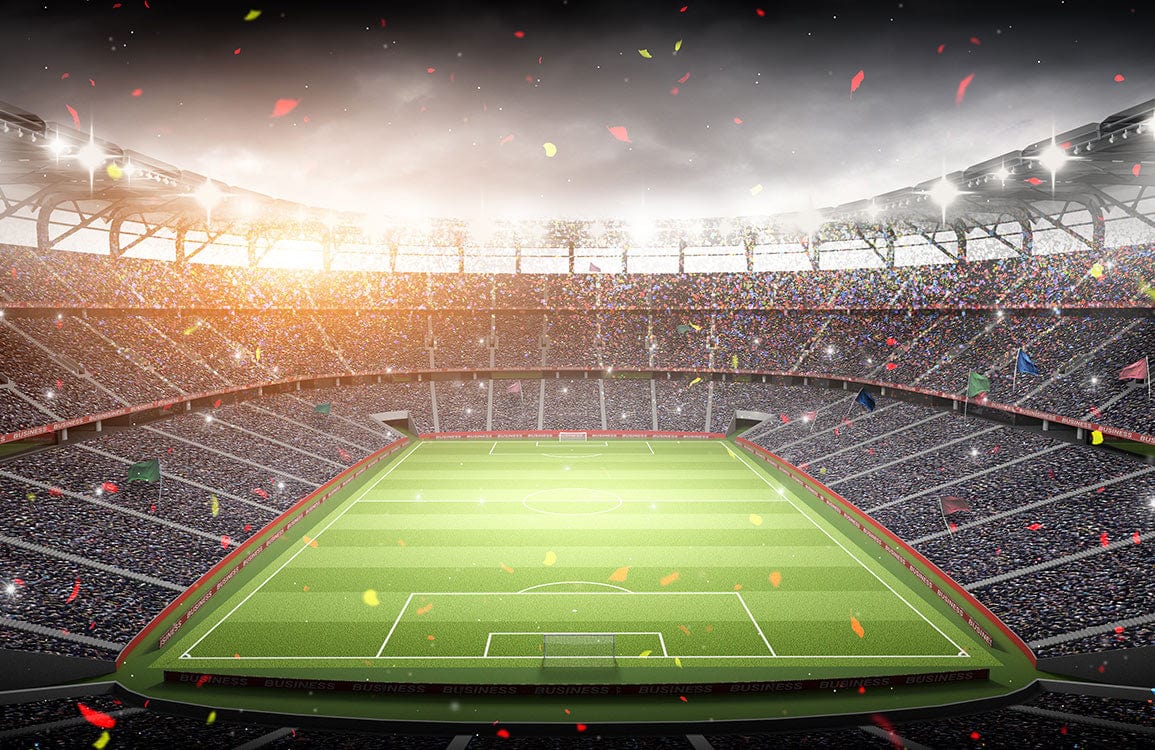 Papier Peint Panoramique Terrain de Football