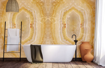 Elegant Gold Swirls Luxury Mural Wallpaper