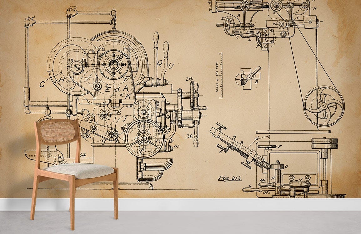 unqiue science feeling machinery wallpaper 