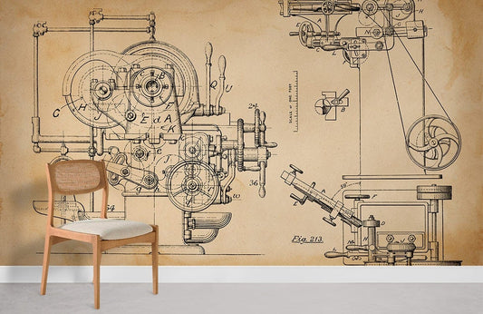 unqiue science feeling machinery wallpaper