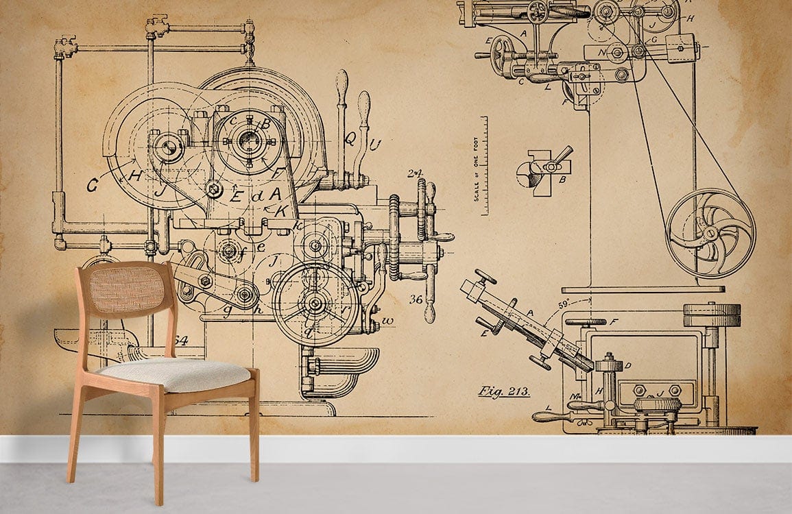 unqiue science feeling machinery wallpaper