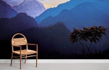 Mystical Mountain Landscape Wall Mural